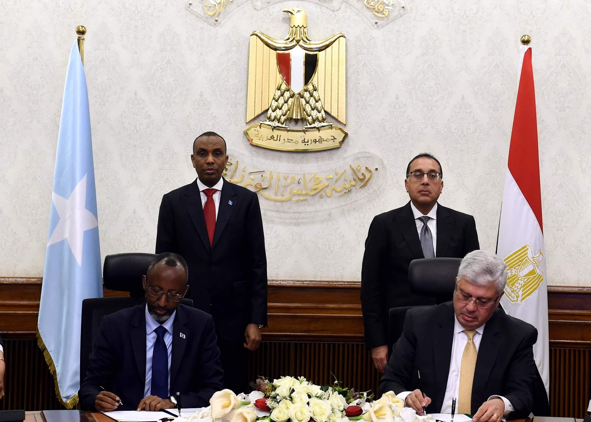 رئيس الوزراء يشهد توقيع البرنامج التنفيذي للتعاون بين مصر والصومال