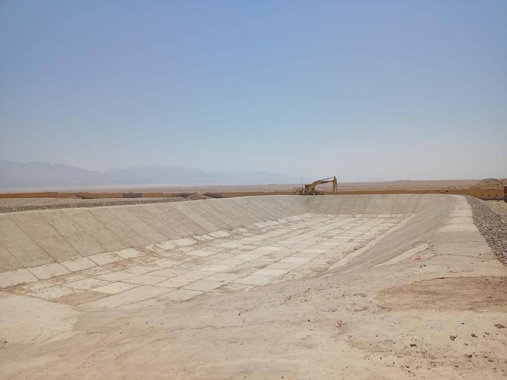 محطة الفرز الأولي و المدفن الصحي الآمن في جنوب سيناء